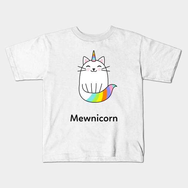 Mewnicorn Kids T-Shirt by CatMonkStudios